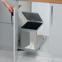 Кухненски кош за вграждане в шкаф 35 см  Inox