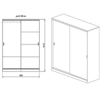 Гардероб Сити 1009 в пет цветови комбинации