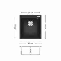 Гранитна Мивка BLOOM PLUS 410 SI  41/ 50 см