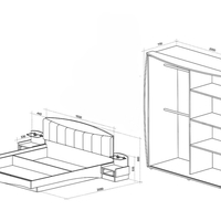 Спален комплект Кармен