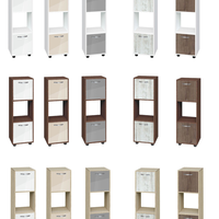 Етажерка Кубо 3 с две врати постформинг