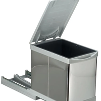 Кухненски кош за вграждане в шкаф 35 см  Inox