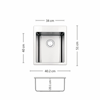 Иноксова Мивка MEGA 402 FI 40/ 51 см - Copy 0