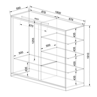 Гардероб Сити 1009 в пет цветови комбинации