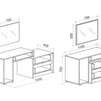 Тоалетка Дубай