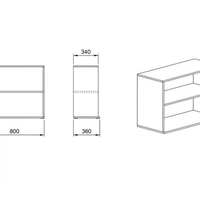 Етажерка Модул 54