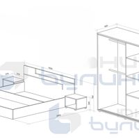 Спален комплект Торино