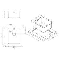 Иноксова Мивка MEGA 402 FI 40/ 51 см - Copy 0
