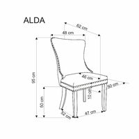 Трапезен стол Alda бежов