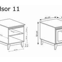 Нощно шкафче  W-11