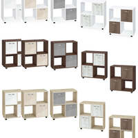 Етажерка Кубо 4 с две врати постформинг