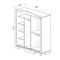 Гардероб Белисима/ златни орнаменти