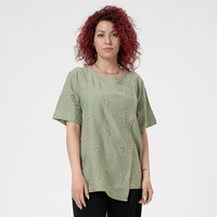 Блуза Големи Размери - 61020 Зелена