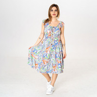 Дълга рокля - 9852 Синя