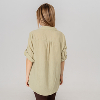 Ленена риза - 165 Зелена