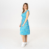 Дълга рокля - 9811 Синя