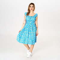 Дълга рокля - 9811 Синя