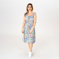 Дълга рокля - 9852 Синя