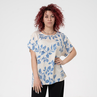 Блуза Големи Размери - 61017 Светло синя