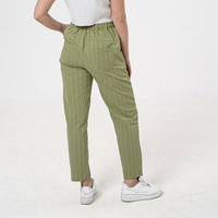 Памучен панталон - 26403 Зелен