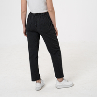 Памучен панталон - 26402 Черен