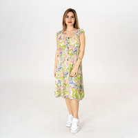 Дълга рокля - 9852 Зелена