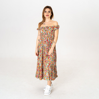 Дълга рокля - 9801 Зелена