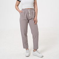 Памучен панталон - 26402 Тъмно бежов