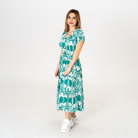 Дълга рокля - 9850 Зелена