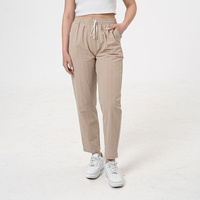 Памучен панталон - 26403 Бежов