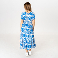 Дълга рокля - 9850 Синя