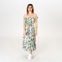 Дълга рокля - 9817 Зелена