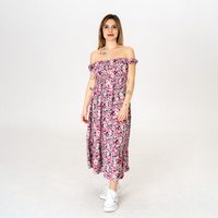 Дълга рокля - 9801 Розова