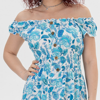 Дълга рокля - 950 Синя