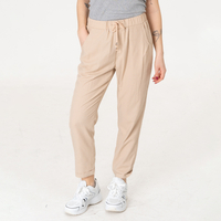 Ленен панталон - 160 Кремав