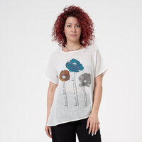 Блуза Големи Размери - 61018 Бяла