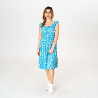 Дълга рокля - 9811 Синя