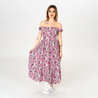 Дълга рокля - 9801 Розова