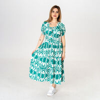 Дълга рокля - 9850 Зелена