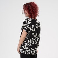 Блуза Големи Размери - 61017 Черна