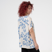 Блуза Големи Размери - 61017 Светло синя