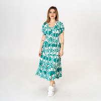 Дълга рокля - 9850 Зелена