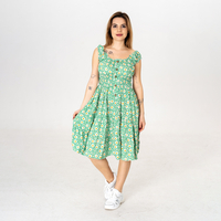 Дълга рокля - 9811 Зелена