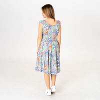 Дълга рокля - 9852 Синя