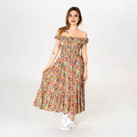 Дълга рокля - 9801 Зелена