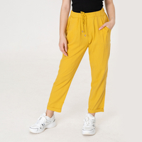 Ленен панталон - 160 Горчица