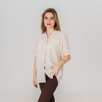 Ленена риза - 165 Кремава