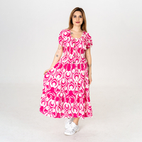 Дълга рокля - 9850 Розова