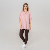 Ленена риза - 165 Розова