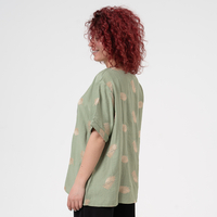 Блуза Големи Размери - 61021 Зелена